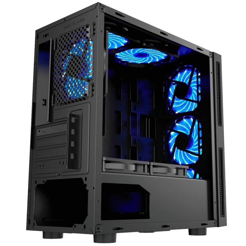 Gabinete Sp Demeanor Cg-7080-C 1 Fans Rgb Negro Atx Mid Tower